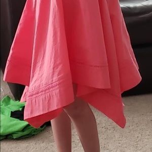ME 5T dress - pink Handkerchief hem